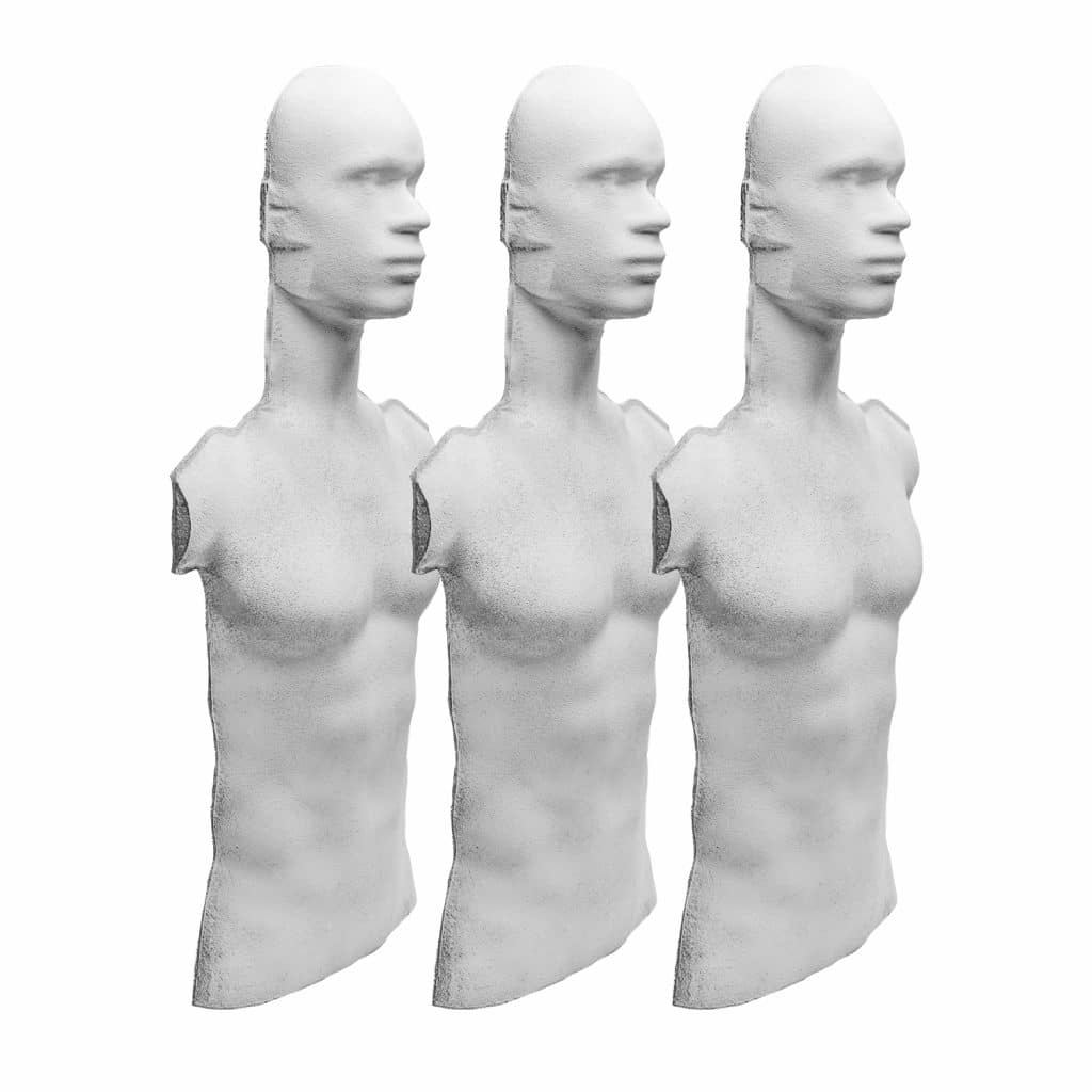Rubber Dummie Bodies Only Triple Pack Rubber Dummies